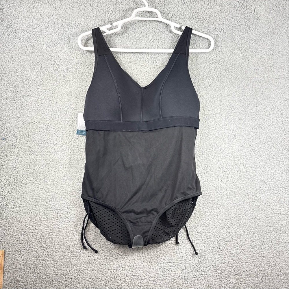 Cacique Black Women's One Piece Swimsuit - Picture 9 of 16